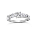 Load image into Gallery viewer, Baguette Diamond Fashion Ring in 14k white gold
