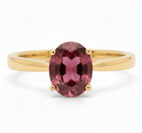 Rubellite Ring in 14k yellow gold