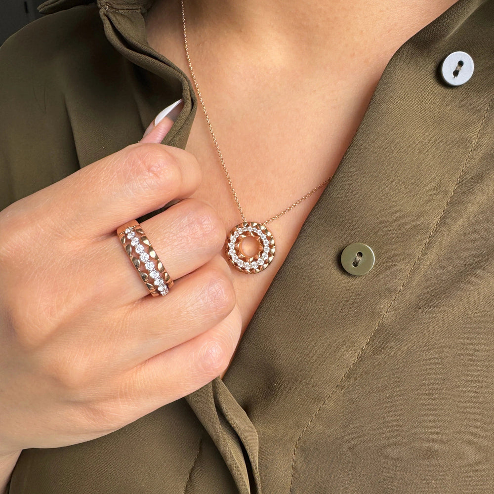 Sahara Cz Circle Pendant-2