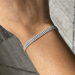 Three Row Diamond Bracelet  