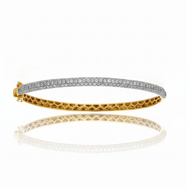 Three Row CZ Bangle