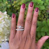 Toi Et Moi Emerald and Pear Diamond Ring  