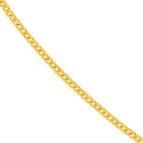 yellow gold curb chain