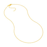 yellow gold curb chain full view