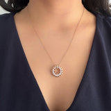 Sahara CZ Circle Pendant  