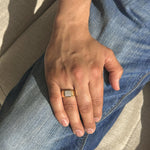 Classic Mens Diamond Gold Ring in 14k yellow gold