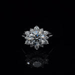 Diamond Engagement Ring with Floral Halo