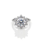 Diamond Engagement Ring with Floral Halo