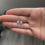 Diamond Halo Stud Earrings  