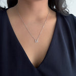 Diamond Initial Pendant  