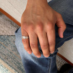 Diagonal Diamonds Gold Ring  