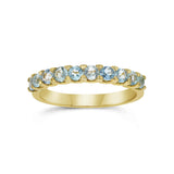 Paraíba Tourmaline Half Eternity Ring  