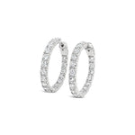 Lab Grown Diamond 5ct Inside-Out Hoop Earrings  