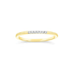 Load image into Gallery viewer, stackable dainty diamond ring and pinky ring in 14k yellow 