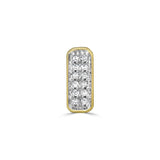 14k yellow gold detachable diamond pendant