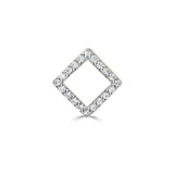 14k yellow gold detachable diamond stud earrings