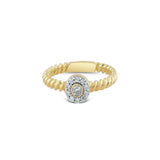 Twisted Rope Diamond Ring  