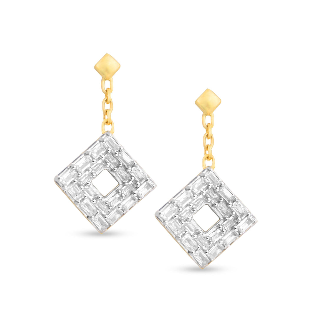 The Origins Dangling Diamond Earrings  